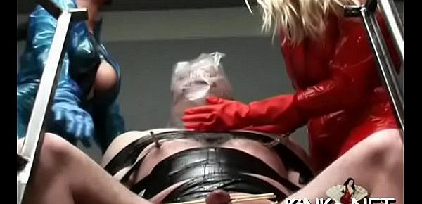  Female domination with wicked bitch goddess using torture devices